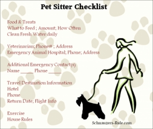  Come scrivere le istruzioni per un dog sitter 